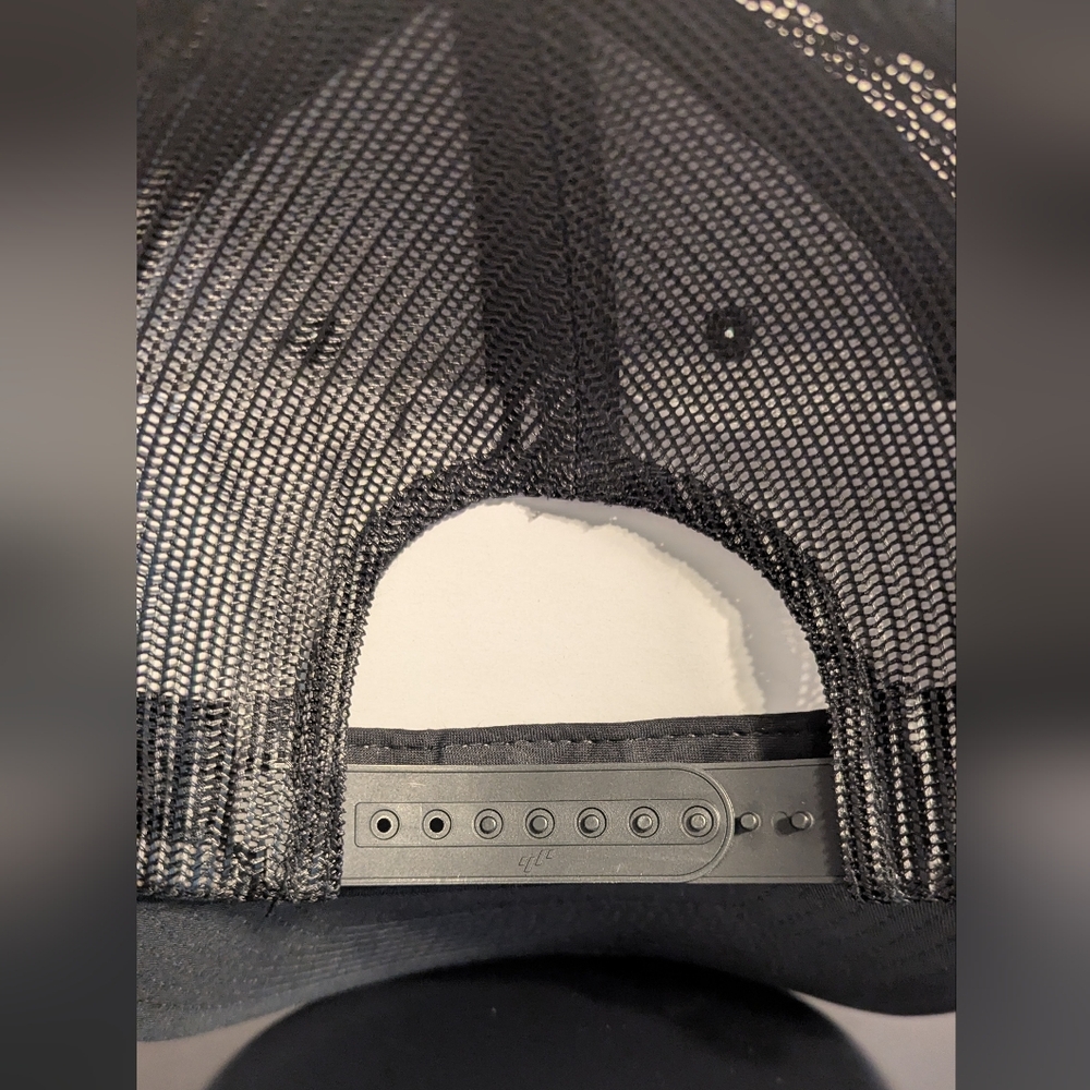 Custom Made- Trucker Hat with American Flag Patch - Picture 3 of 3